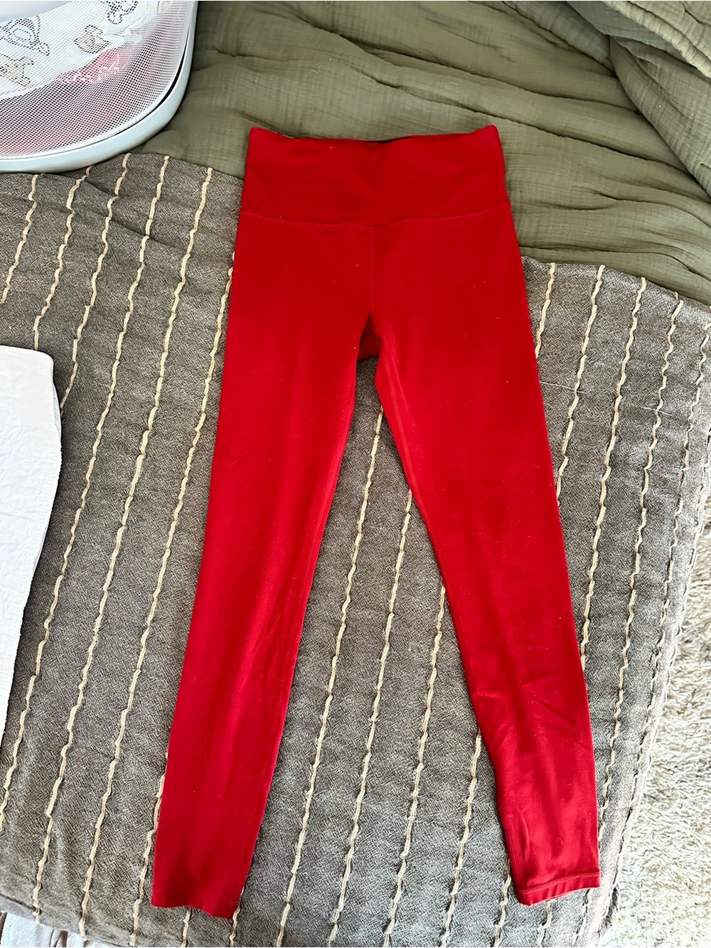Athleta Red High-Waist yoga pants
